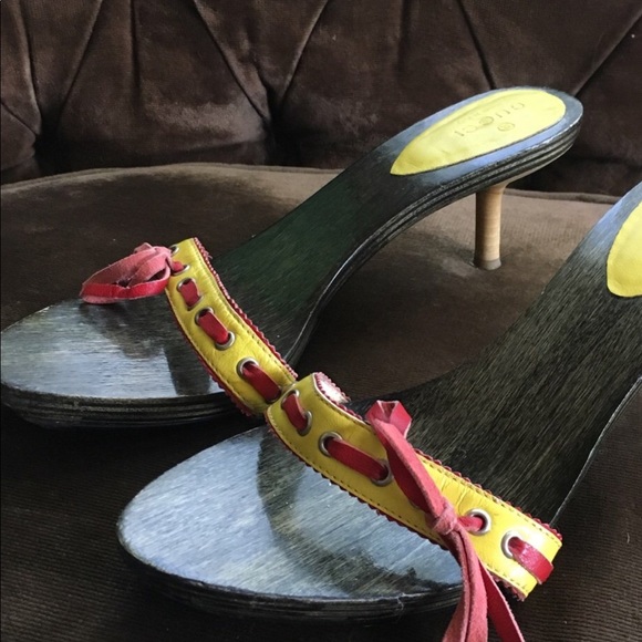 Gucci Sandals Vintage Size 37 - Picture 1 of 4